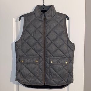 j crew quilted vest